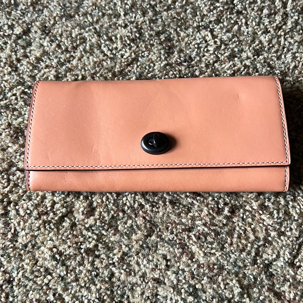 NWT- genuine soft leather coach wallet.